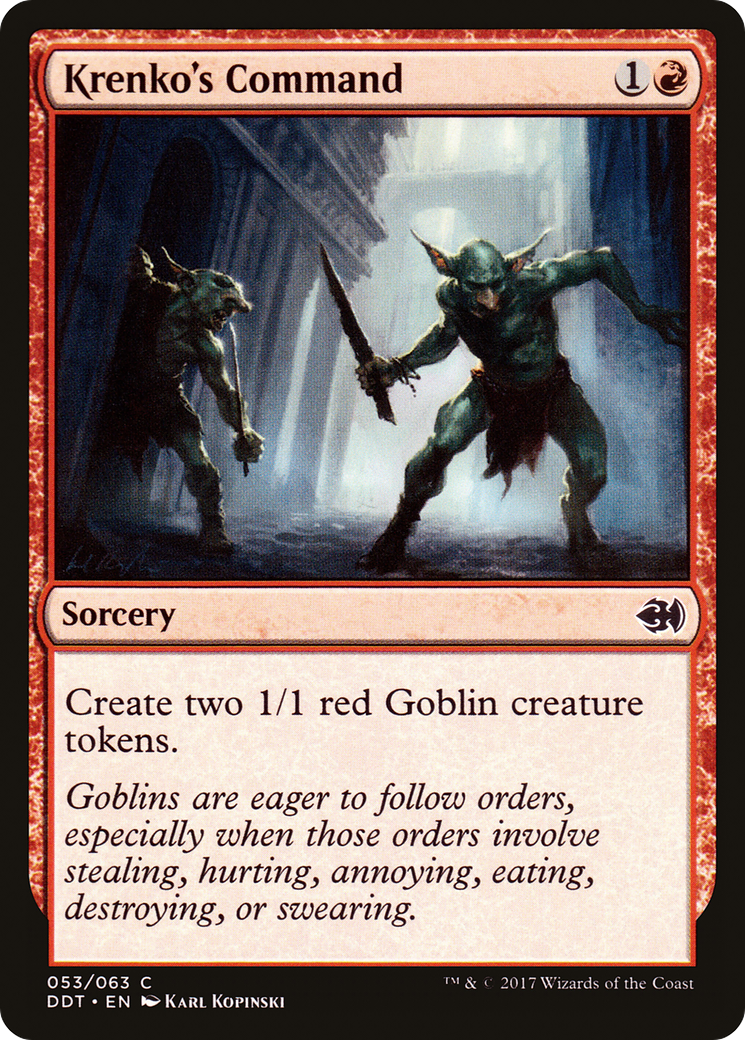 Krenko's Command (DDT-053) [Misc] Duel Decks: Merfolk vs. Goblins MTG Single Wizards of the Coast