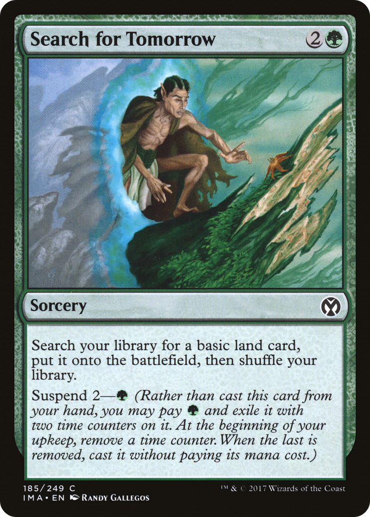 Search for Tomorrow (IMA-185) [Iconic Masters] Foil MTG Single Wizards of the Coast
