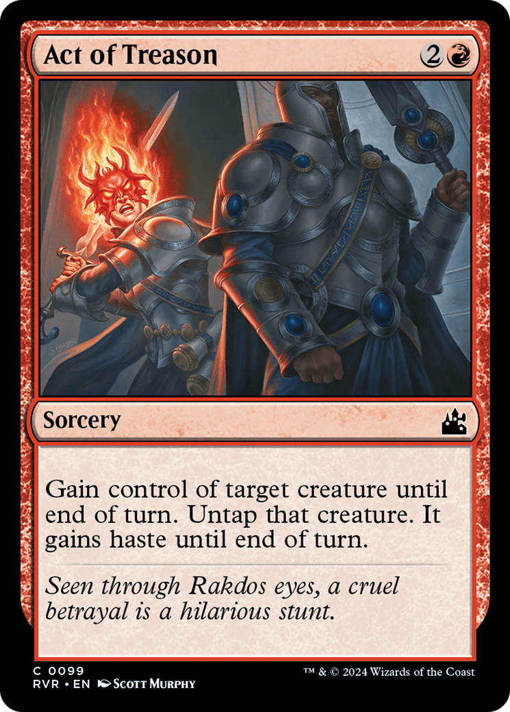 Act of Treason (RVR-099) [Ravnica Remastered] Foil MTG Single Wizards of the Coast