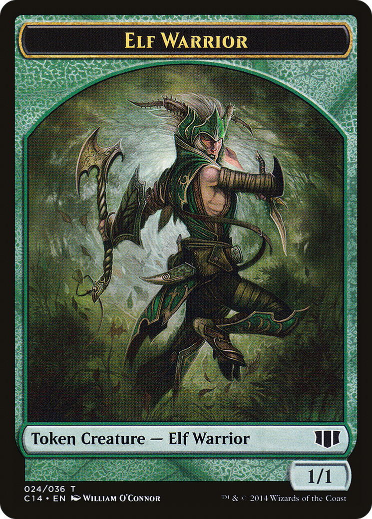 Elf Warrior (TC14-024) [Tokens] Commander 2014 Tokens MTG Single Wizards of the Coast