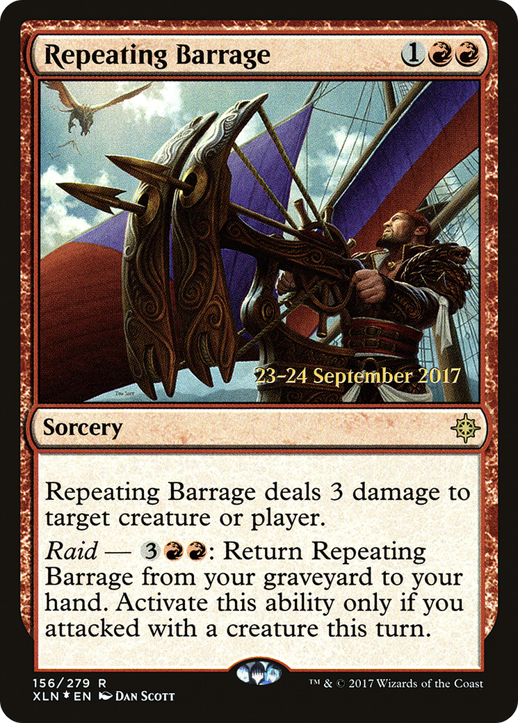 Repeating Barrage (PRE-156) [Ixalan Promos] Foil MTG Single Wizards of the Coast
