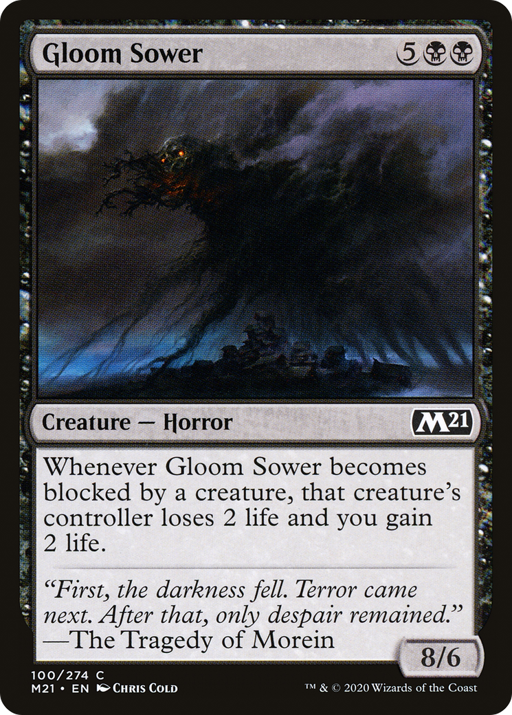Gloom Sower (M21-100) [Core Set 2021] Foil MTG Single Wizards of the Coast