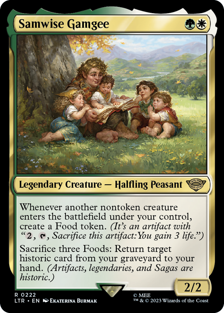 Samwise Gamgee (LTR-222) [The Lord of the Rings: Tales of Middle-earth] Foil MTG Single Wizards of the Coast