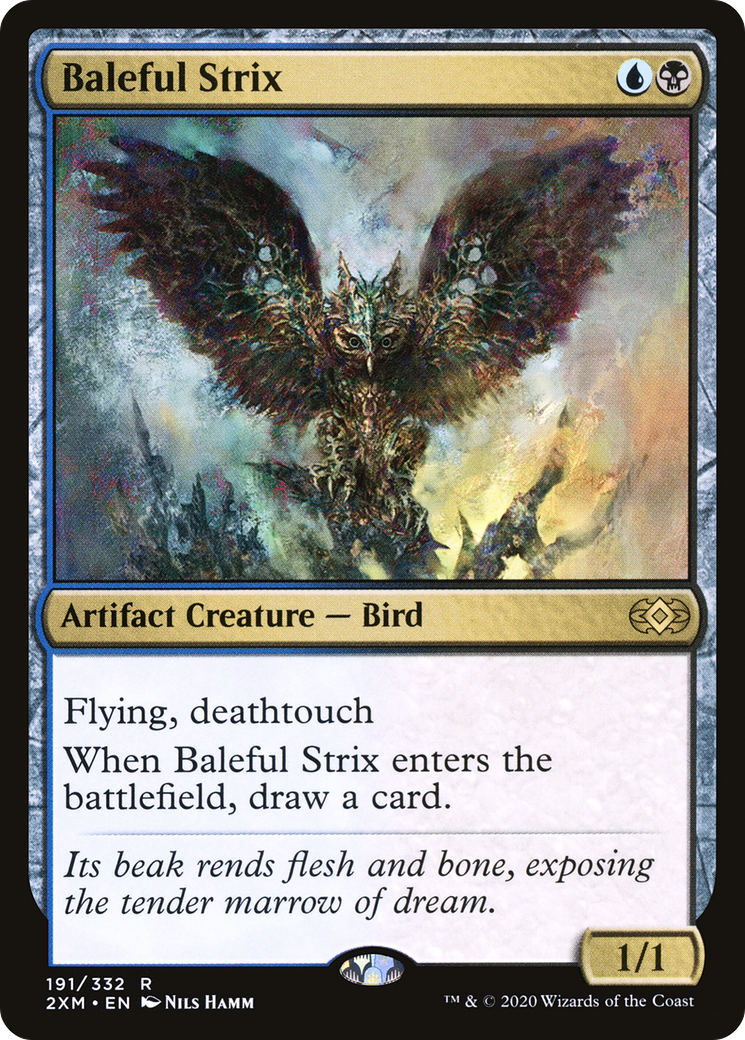 Baleful Strix [Double Masters] MTG Single Magic: The Gathering