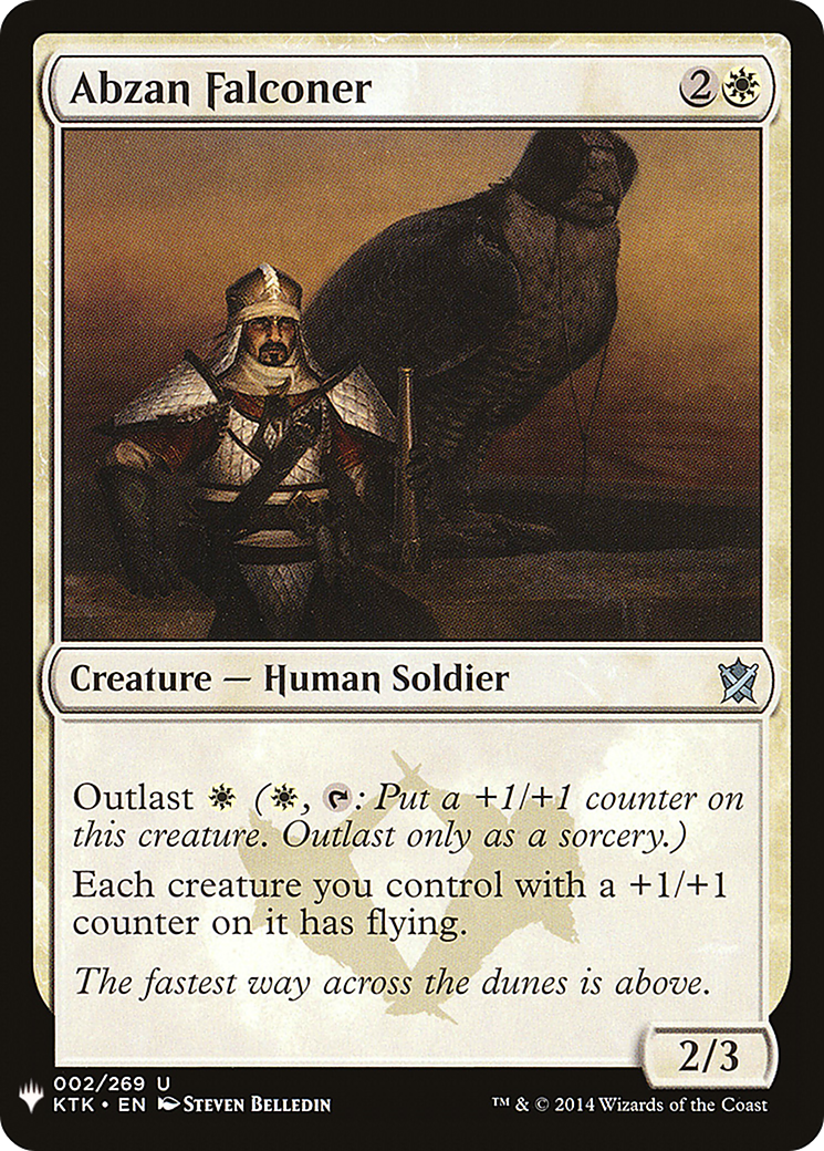 Abzan Falconer (LIST-KTK-2) [Mystery Booster] The List MTG Single Wizards of the Coast