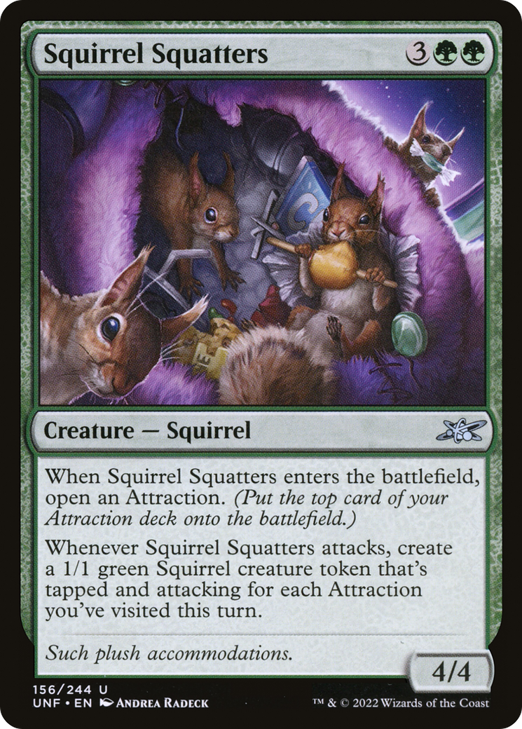 Squirrel Squatters (UNF-156) [Unfinity] MTG Single Wizards of the Coast