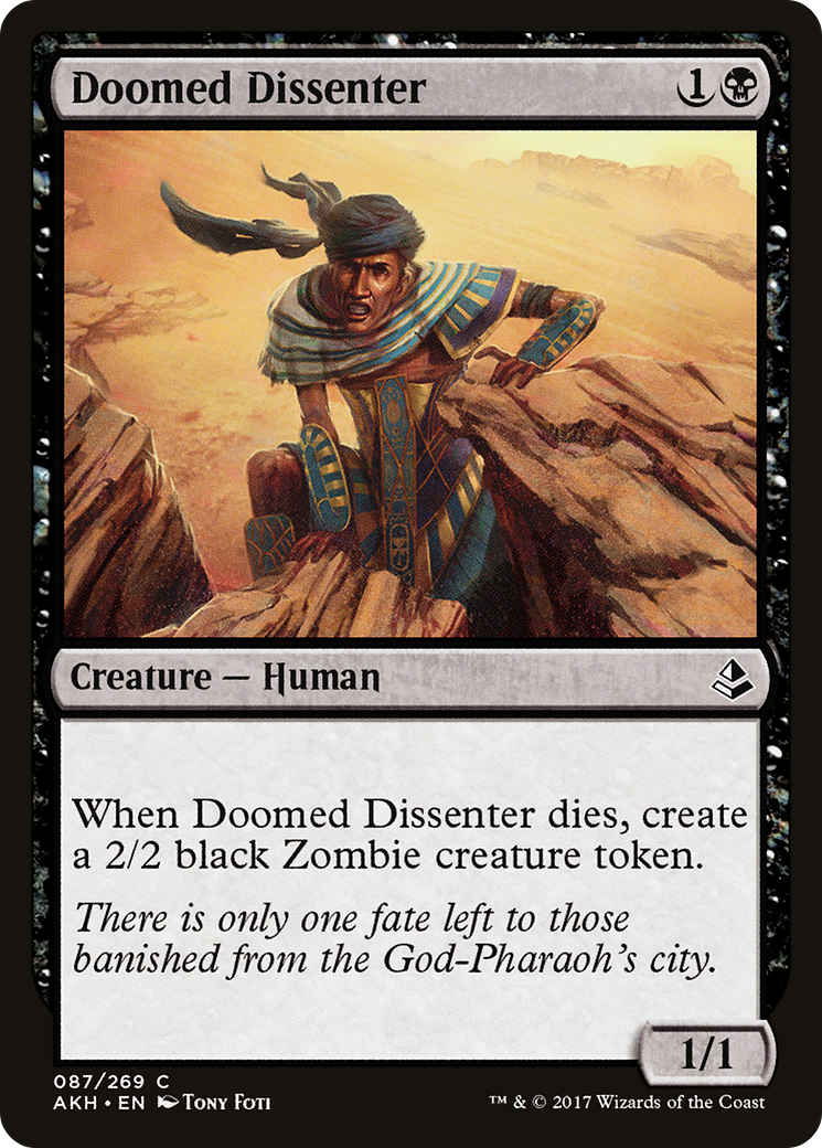 Doomed Dissenter (AKH-087) [Amonkhet] Foil MTG Single Wizards of the Coast