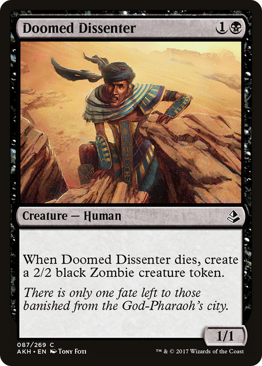 Doomed Dissenter (AKH-087) [Amonkhet] Foil MTG Single Wizards of the Coast