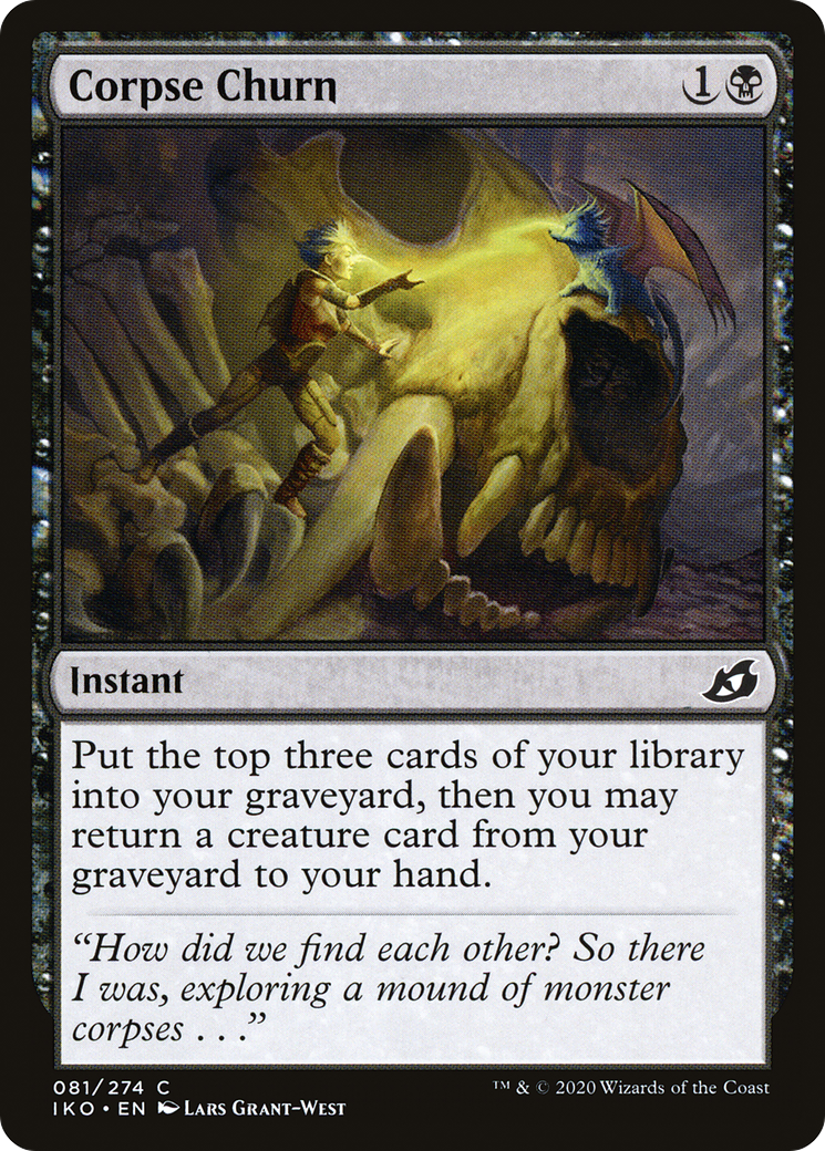 Corpse Churn (IKO-081) [Ikoria: Lair of Behemoths] Foil MTG Single Wizards of the Coast