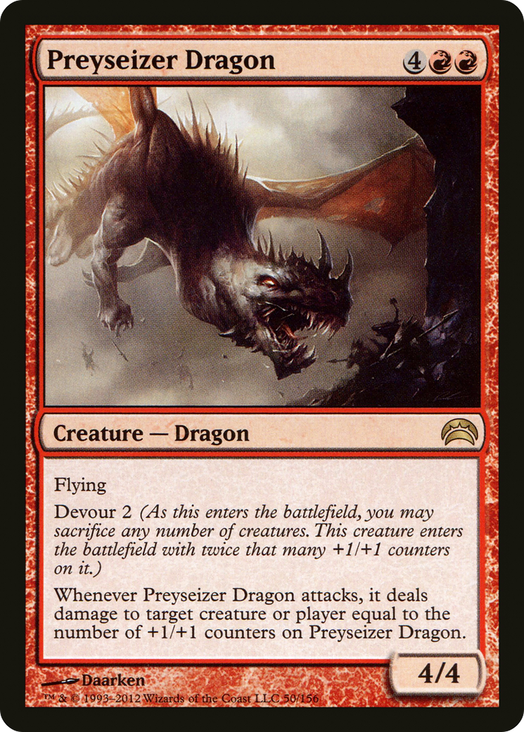 Preyseizer Dragon (PC2-050) [Misc] Planechase 2012 MTG Single Wizards of the Coast