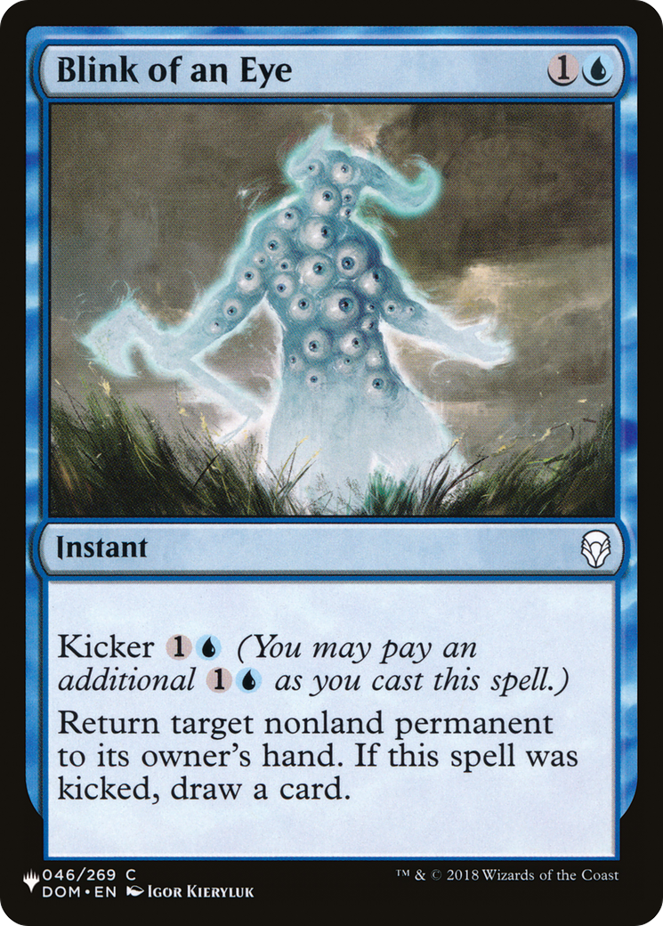 Blink of an Eye (LIST-DOM-46) [Mystery Booster] The List MTG Single Wizards of the Coast