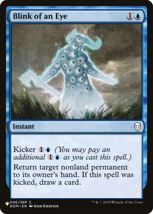 Blink of an Eye (LIST-DOM-46) [Mystery Booster] The List MTG Single Wizards of the Coast