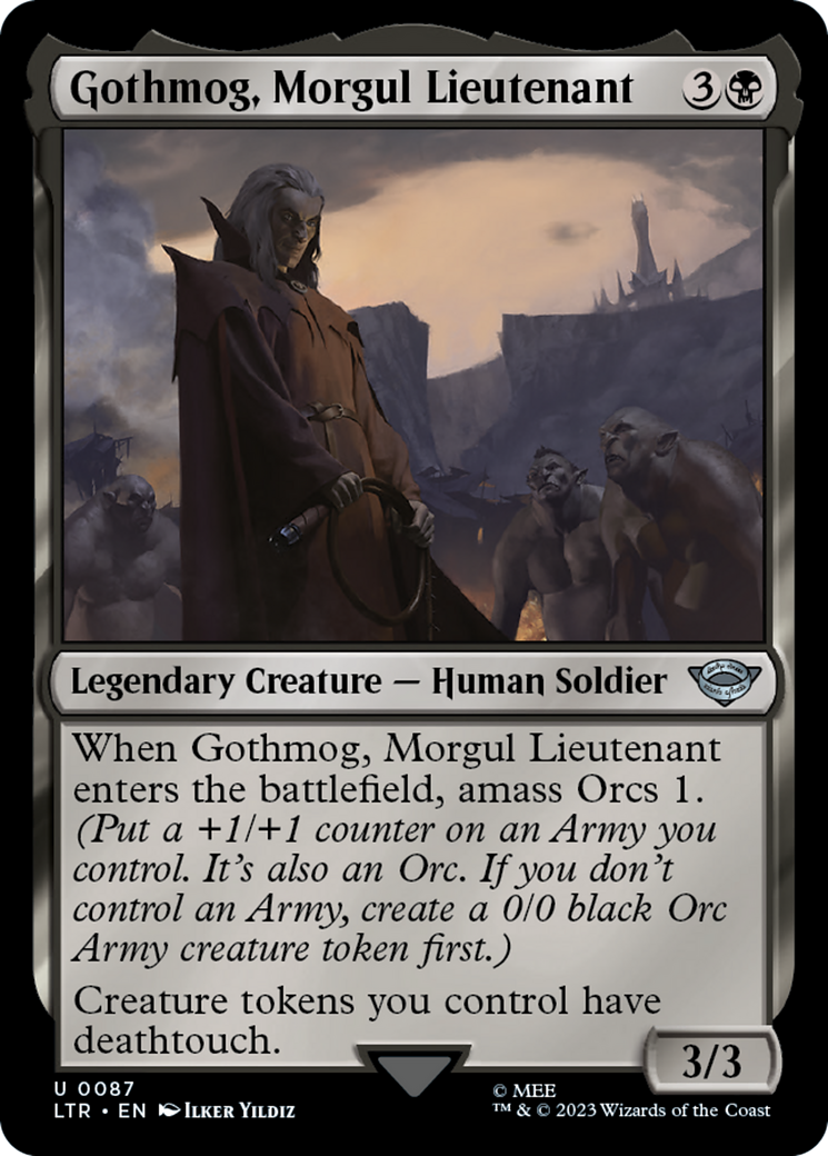 Gothmog, Morgul Lieutenant (LTR-087) [The Lord of the Rings: Tales of Middle-earth] MTG Single Wizards of the Coast
