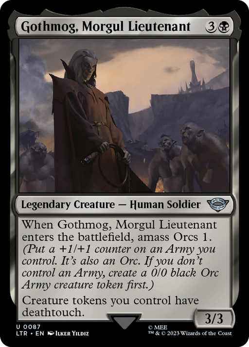 Gothmog, Morgul Lieutenant (LTR-087) [The Lord of the Rings: Tales of Middle-earth] MTG Single Wizards of the Coast