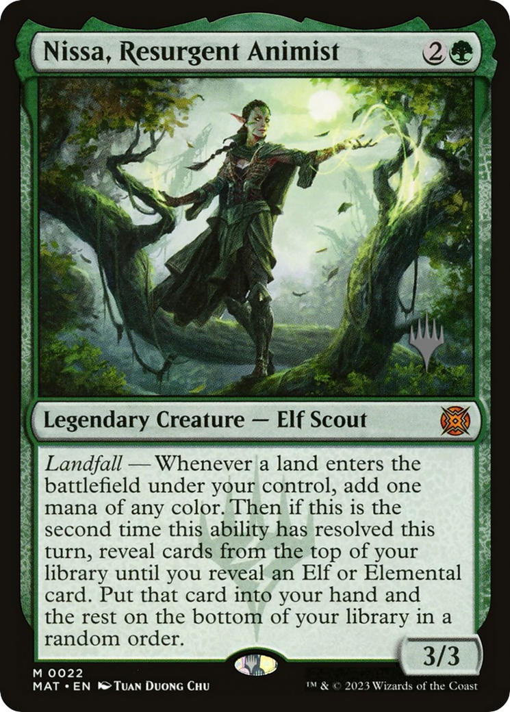 Nissa, Resurgent Animist (PPMKM-022) [March of the Machine: The Aftermath Promos] MTG Single Wizards of the Coast