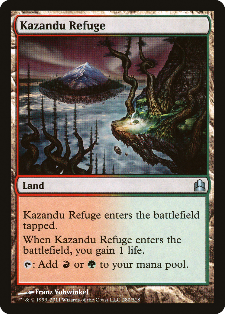 Kazandu Refuge (CMD-280) [Commander 2011] MTG Single Wizards of the Coast