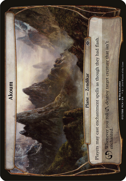 Akoum (Planechase Anthology) (OVER-) [Oversized] Planechase Anthology Planes MTG Single Wizards of the Coast