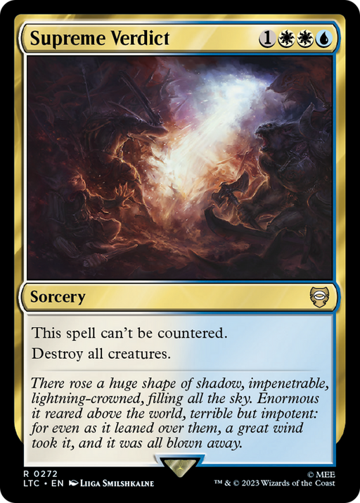 Supreme Verdict (LTC-272) [Tales of Middle-earth Commander] MTG Single Wizards of the Coast