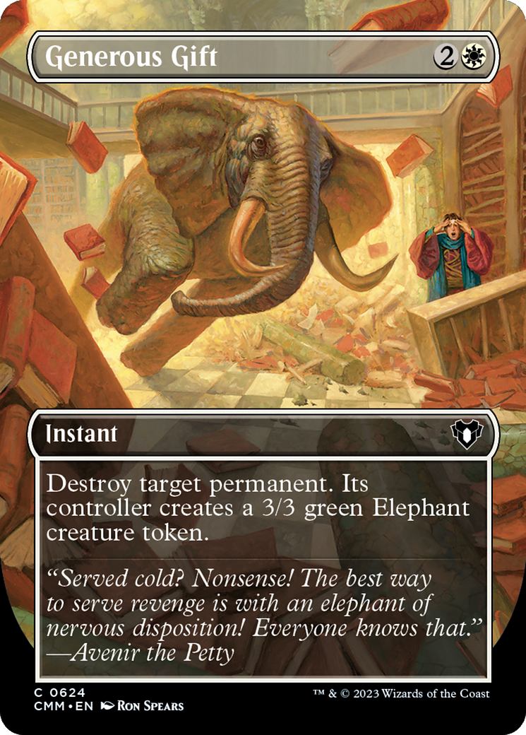 Generous Gift (CMM-624) [Commander Masters] (Borderless) MTG Single Wizards of the Coast