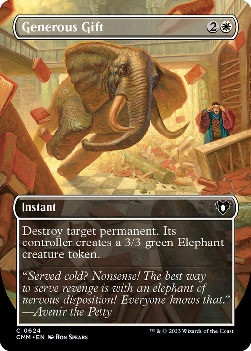 Generous Gift (CMM-624) [Commander Masters] (Borderless) MTG Single Wizards of the Coast