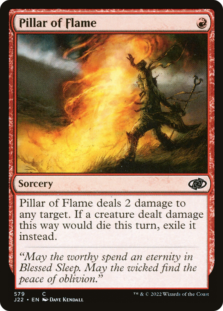 Pillar of Flame (J22-579) [Jumpstart 2022] MTG Single Wizards of the Coast