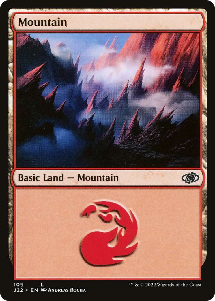 Mountain (109) (J22-109) [Jumpstart 2022] MTG Single Wizards of the Coast