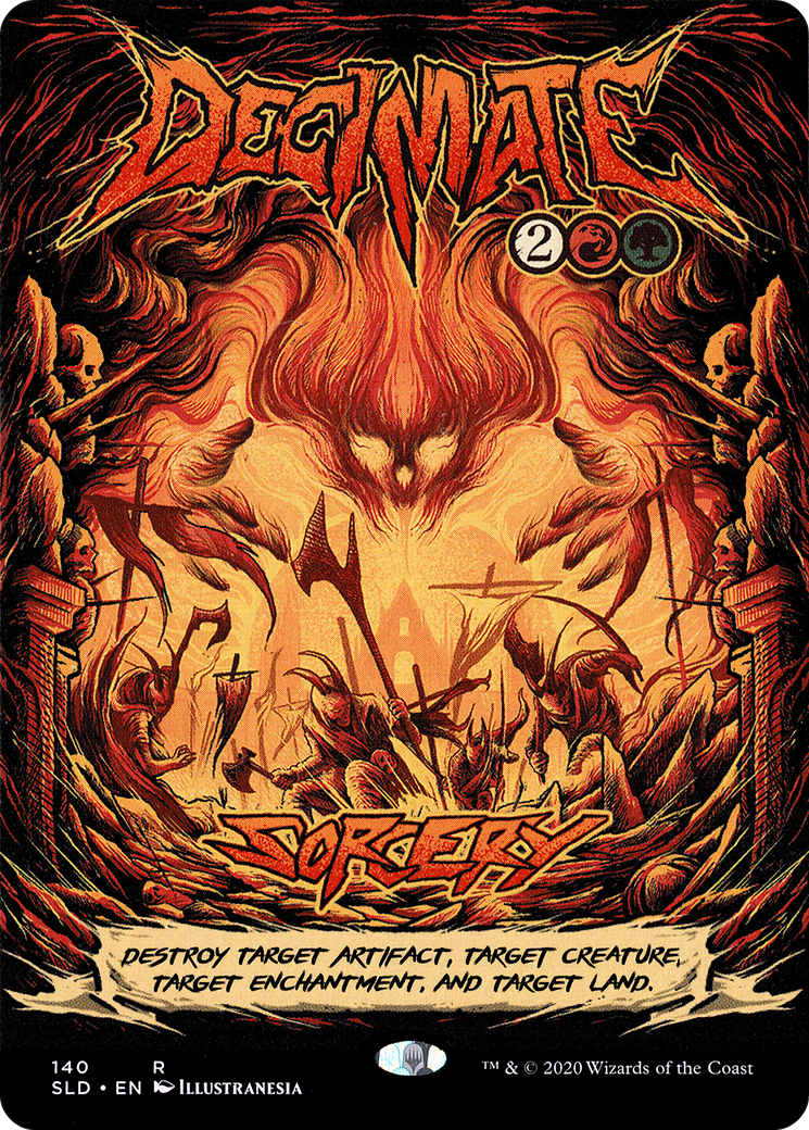 Decimate (SLD-140) [Secret Lair Drop] (Borderless) MTG Single Wizards of the Coast