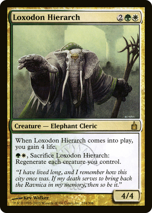 Loxodon Hierarch (RAV-214) [Ravnica: City of Guilds] MTG Single Wizards of the Coast