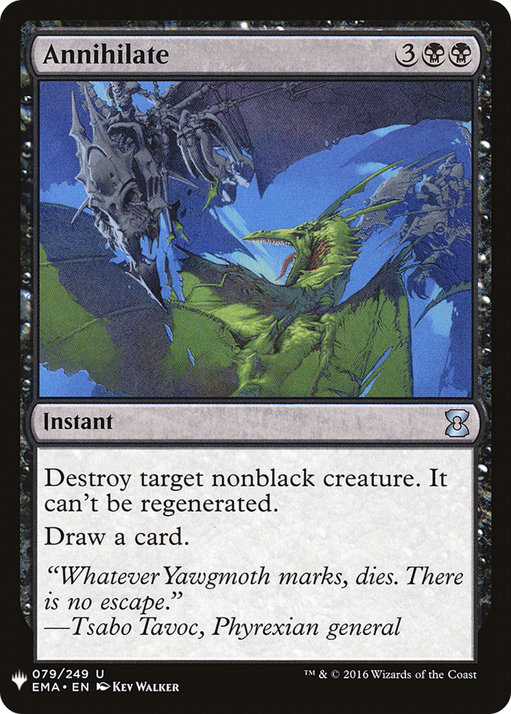 Annihilate (LIST-079) [Mystery Booster] The List MTG Single Wizards of the Coast
