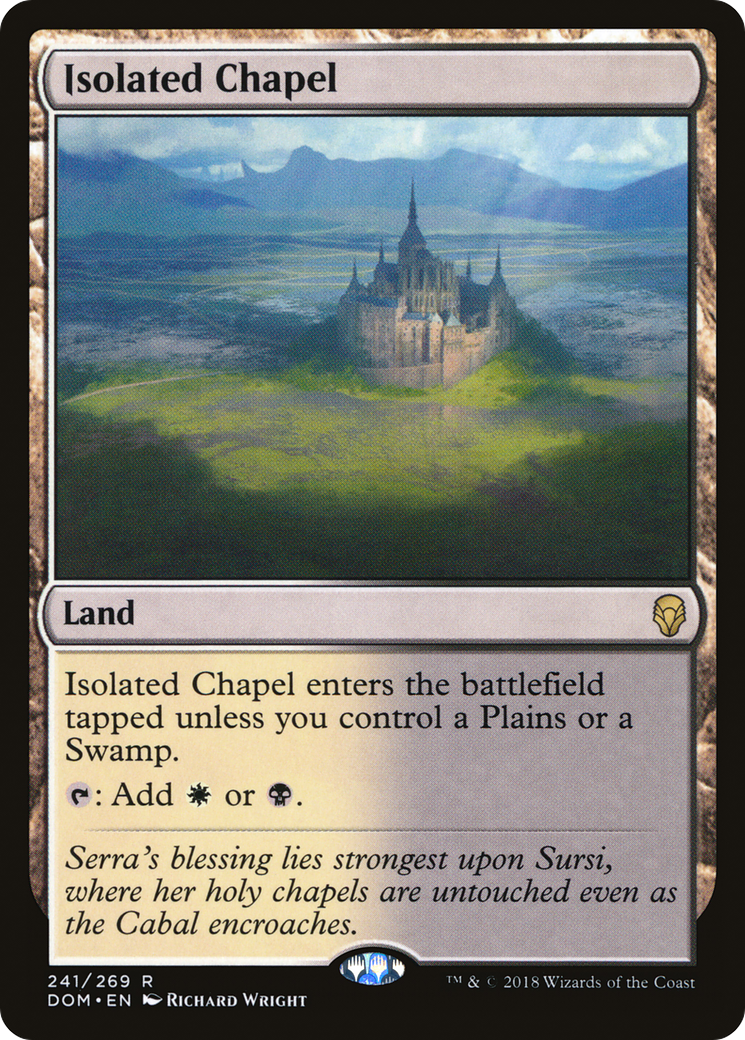 Isolated Chapel (DOM-241) [Dominaria] Foil MTG Single Wizards of the Coast