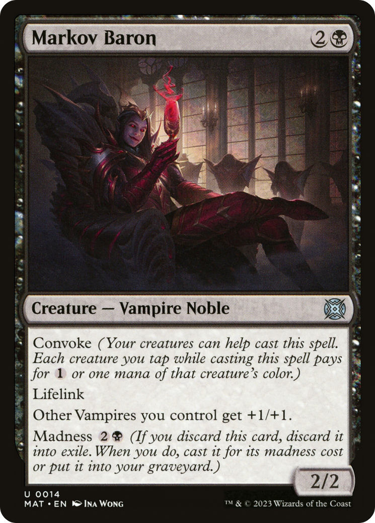 Markov Baron (MAT-014) [March of the Machine: The Aftermath] MTG Single Wizards of the Coast
