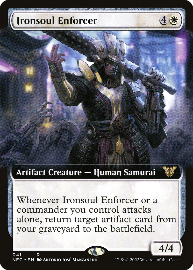 Ironsoul Enforcer (NEC-041) [Neon Dynasty Commander] (Extended Art) MTG Single Wizards of the Coast