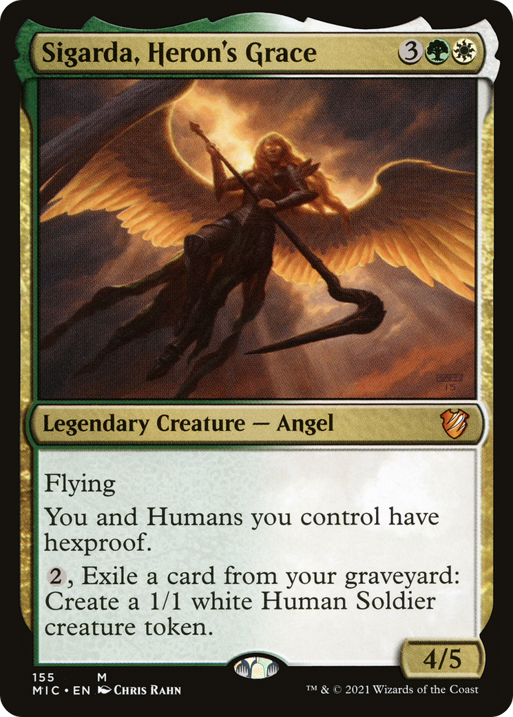 Sigarda, Heron's Grace (MIC-155) [Midnight Hunt Commander] MTG Single Wizards of the Coast