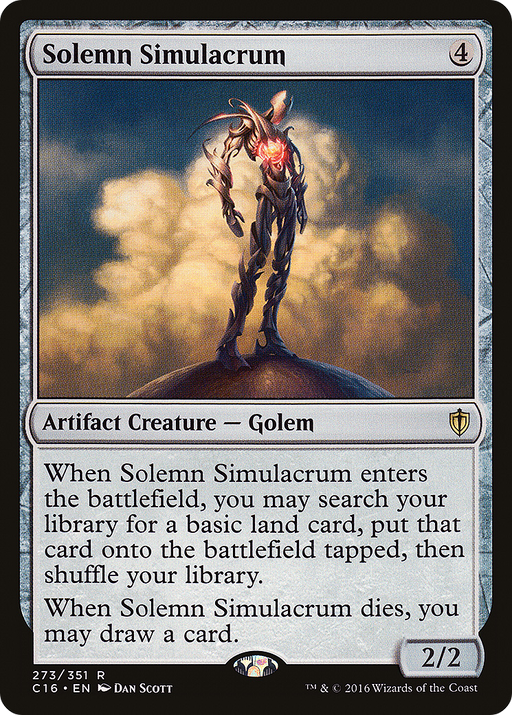 Solemn Simulacrum (C16-273) [Commander 2016] MTG Single Wizards of the Coast
