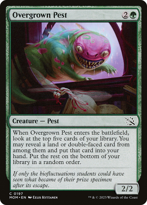 Overgrown Pest (MOM-197) [March of the Machine] MTG Single Wizards of the Coast