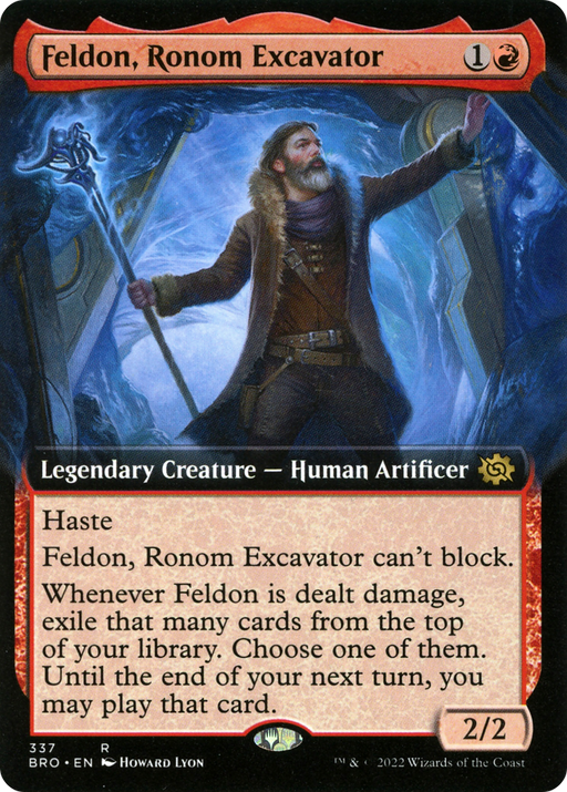 Feldon, Ronom Excavator (BRO-337) [The Brothers' War] (Extended Art) Foil MTG Single Wizards of the Coast