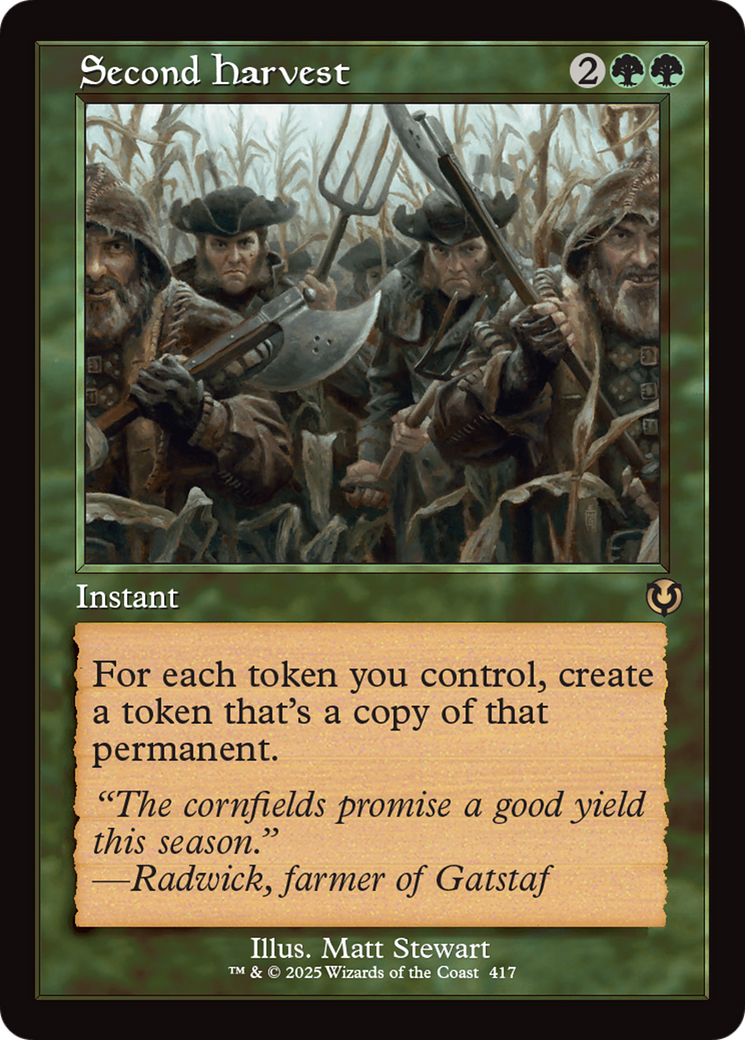 Second Harvest (INR-417) [Innistrad Remastered] Foil MTG Single Wizards of the Coast