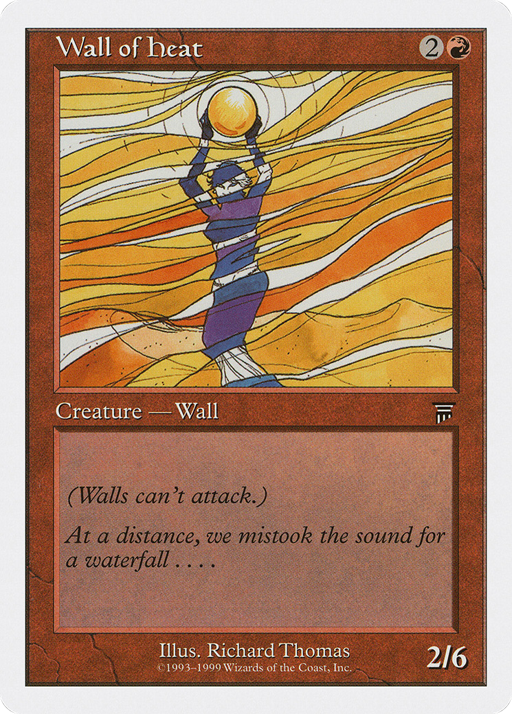 Wall of Heat (BRB-095) [Misc] Battle Royale Box Set MTG Single Wizards of the Coast