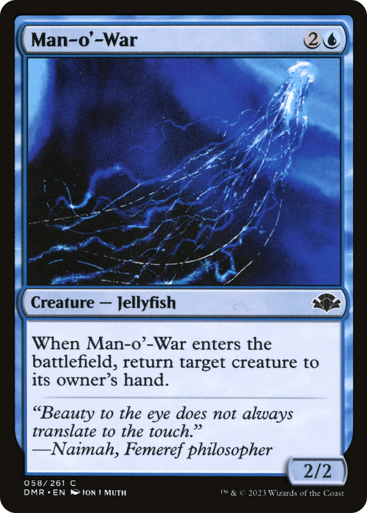 Man-o'-War (DMR-058) [Dominaria Remastered] MTG Single Wizards of the Coast