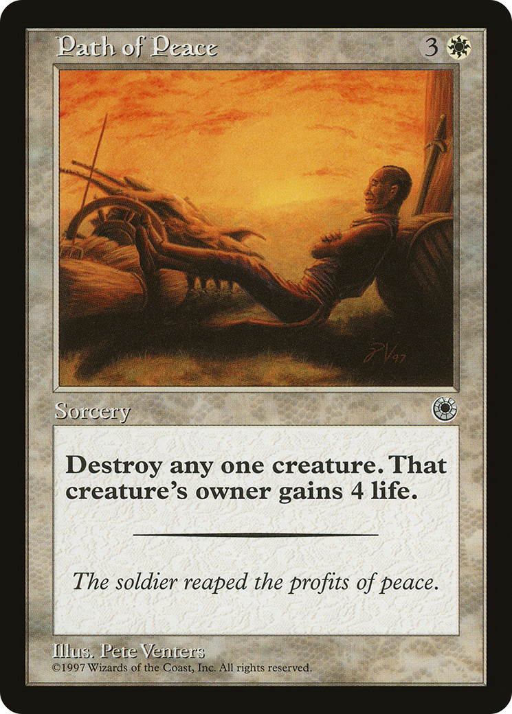 Path of Peace (POR-021) [Misc] Portal MTG Single Wizards of the Coast