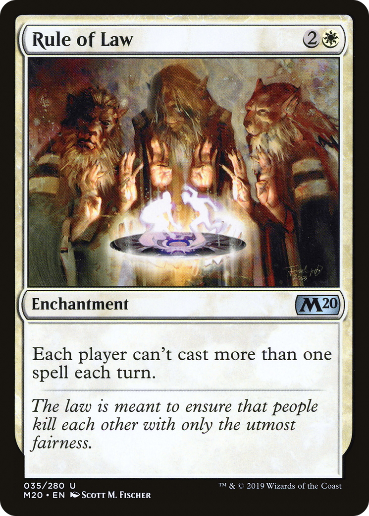 Rule of Law (M20-035) [Core Set 2020] Foil MTG Single Wizards of the Coast
