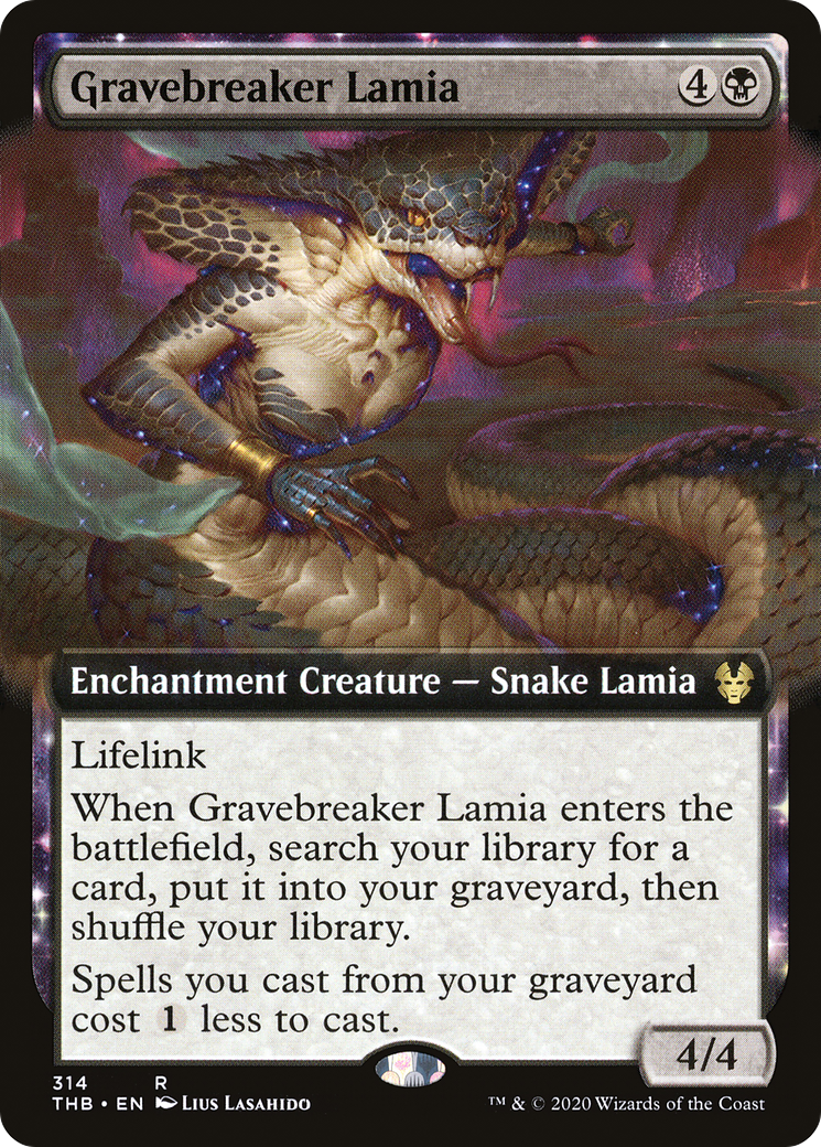 Gravebreaker Lamia (THB-314) [Theros Beyond Death] (Extended Art) MTG Single Wizards of the Coast