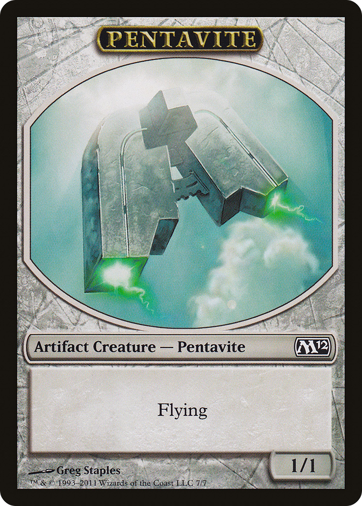 Pentavite Token (M12-007) [Tokens] Magic 2012 Tokens MTG Single Wizards of the Coast