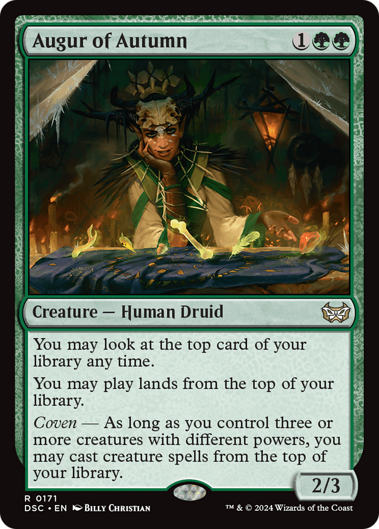 Augur of Autumn (DSC-171) [Duskmourn: House of Horror Commander] MTG Single Wizards of the Coast