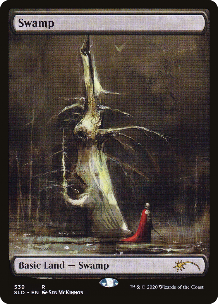 Swamp (539) (Seb Mckinnon) (SLD-539) [Secret Lair] Drop MTG Single Wizards of the Coast
