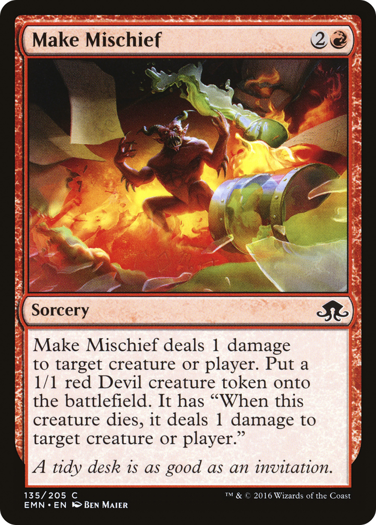 Make Mischief (EMN-135) [Eldritch Moon] MTG Single Wizards of the Coast