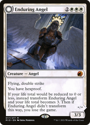 Enduring Angel (MID-017) [Innistrad: Midnight Hunt] MTG Single Wizards of the Coast