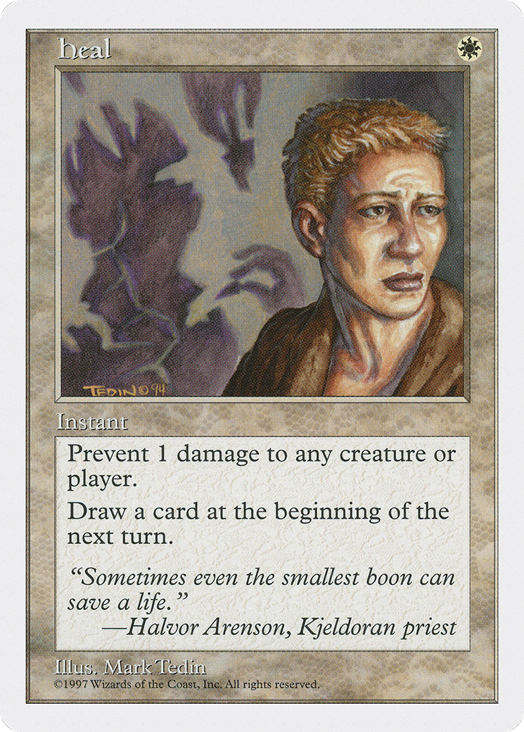 Heal (5ED-032) [Fifth Edition] MTG Single Wizards of the Coast