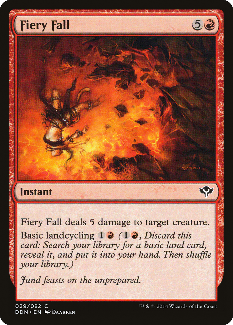 Fiery Fall (DDN-029) [Misc] Duel Decks: Speed vs. Cunning MTG Single Wizards of the Coast