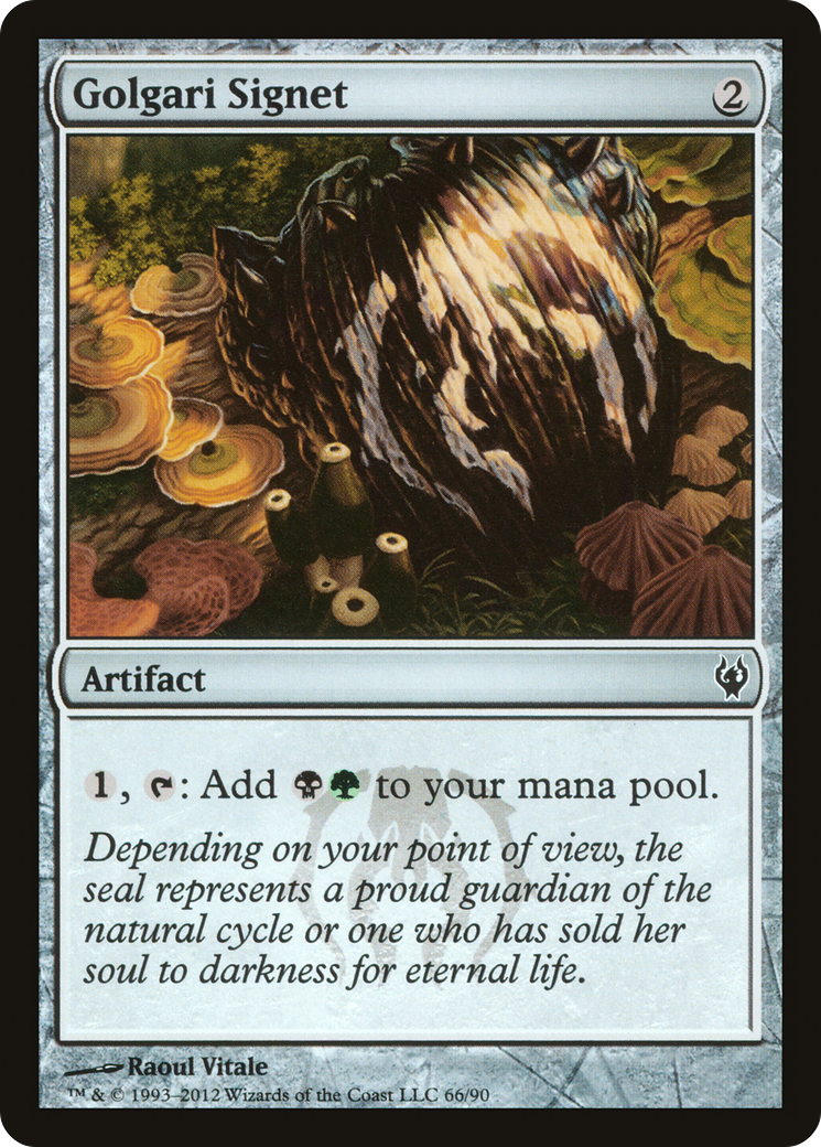 Golgari Signet (DDJ-066) [Misc] Duel Decks: Izzet vs. Golgari MTG Single Wizards of the Coast